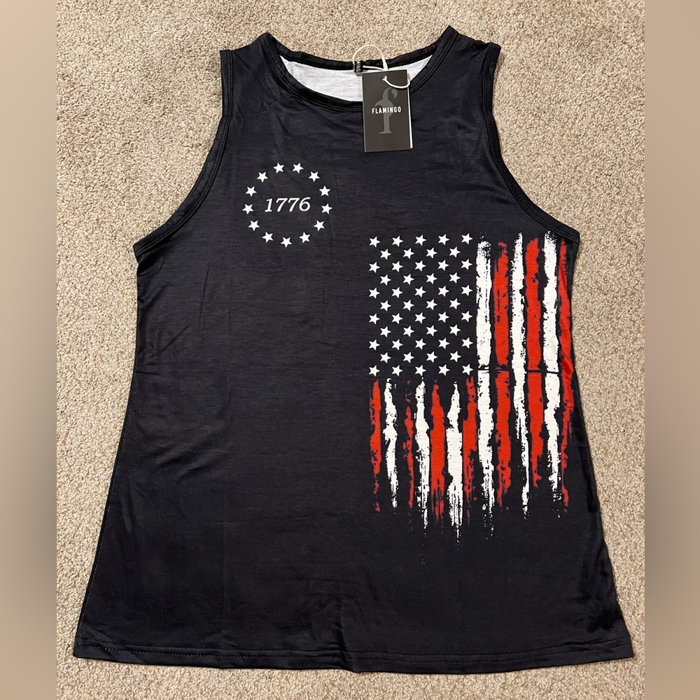 American Flag Tank Top